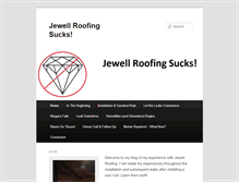 Tablet Screenshot of jewellroofingsucks.com